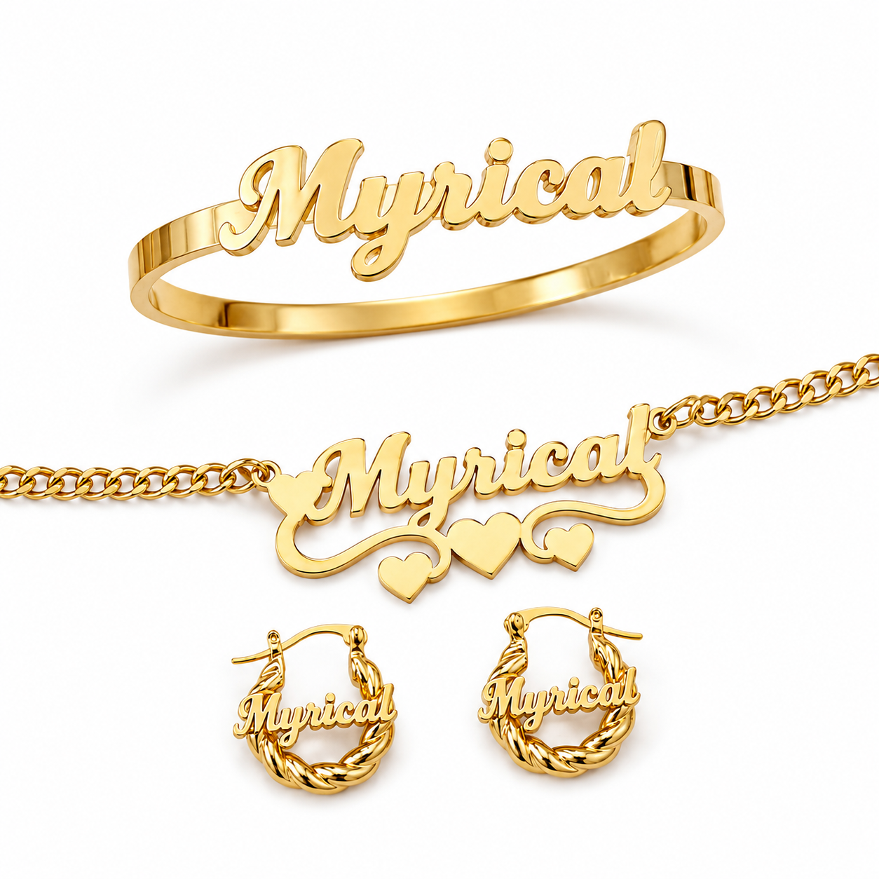 CUSTOM CUT GOLD SET