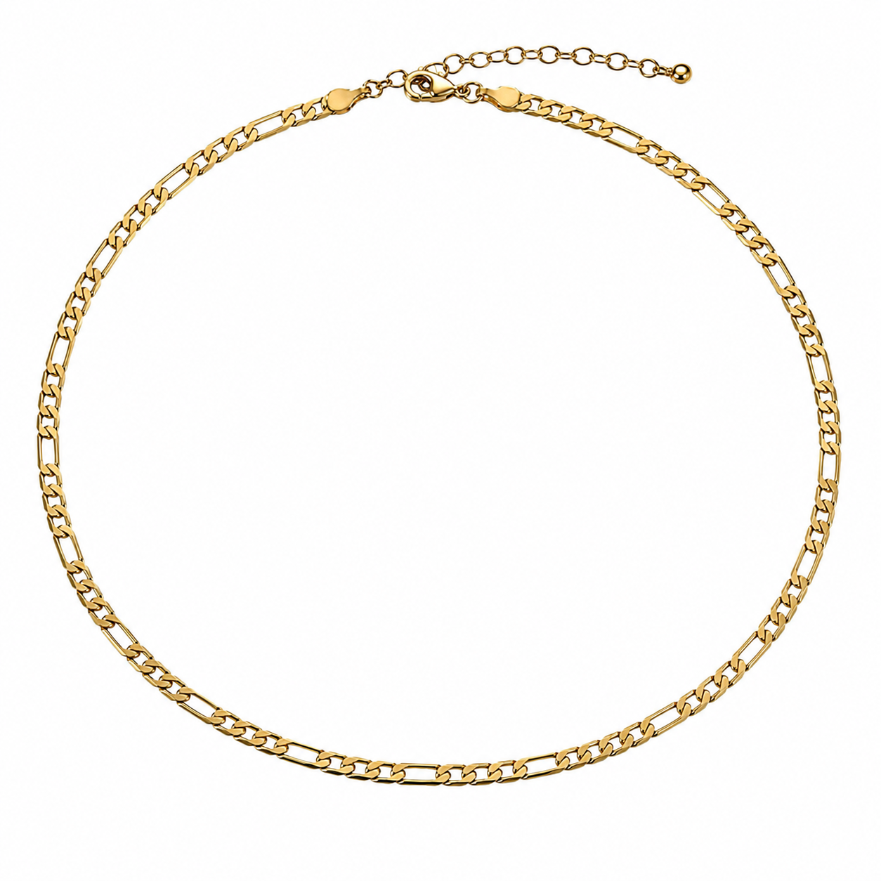 Pretty Gold-Filled Figaro Chain + Bracelet