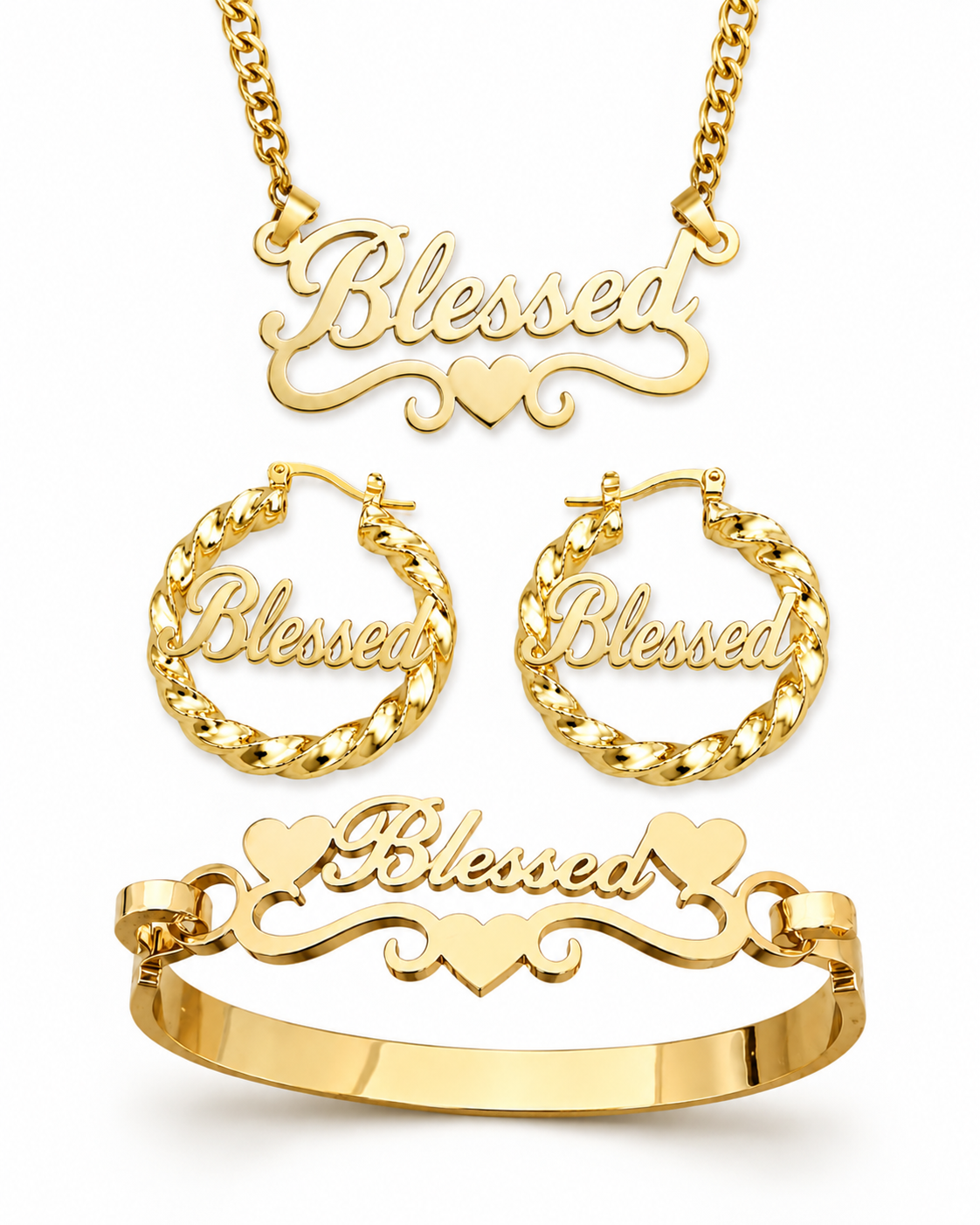 CUSTOM CUT GOLD SET
