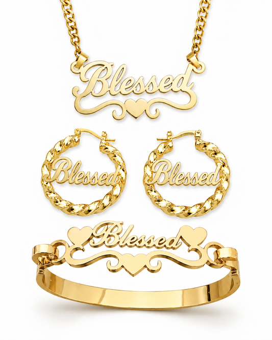 CUSTOM CUT GOLD SET